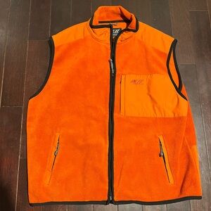 American Eagle Outfitters Men’s Bright Orange Fleece Vest